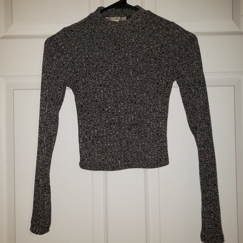 Express Mockneck Crop Top